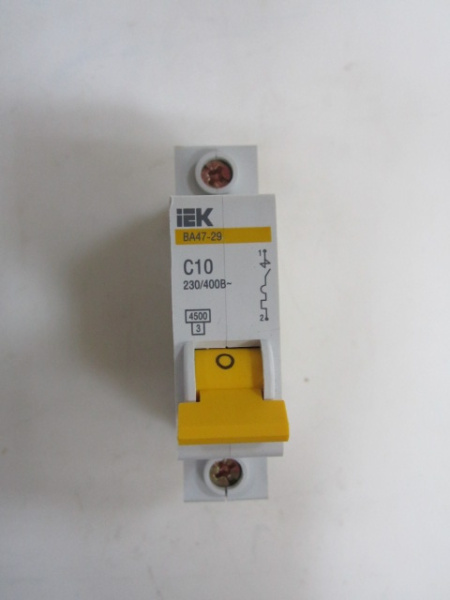 Автомат эл. IEK  ВА47-29 С 1р 10А 220V